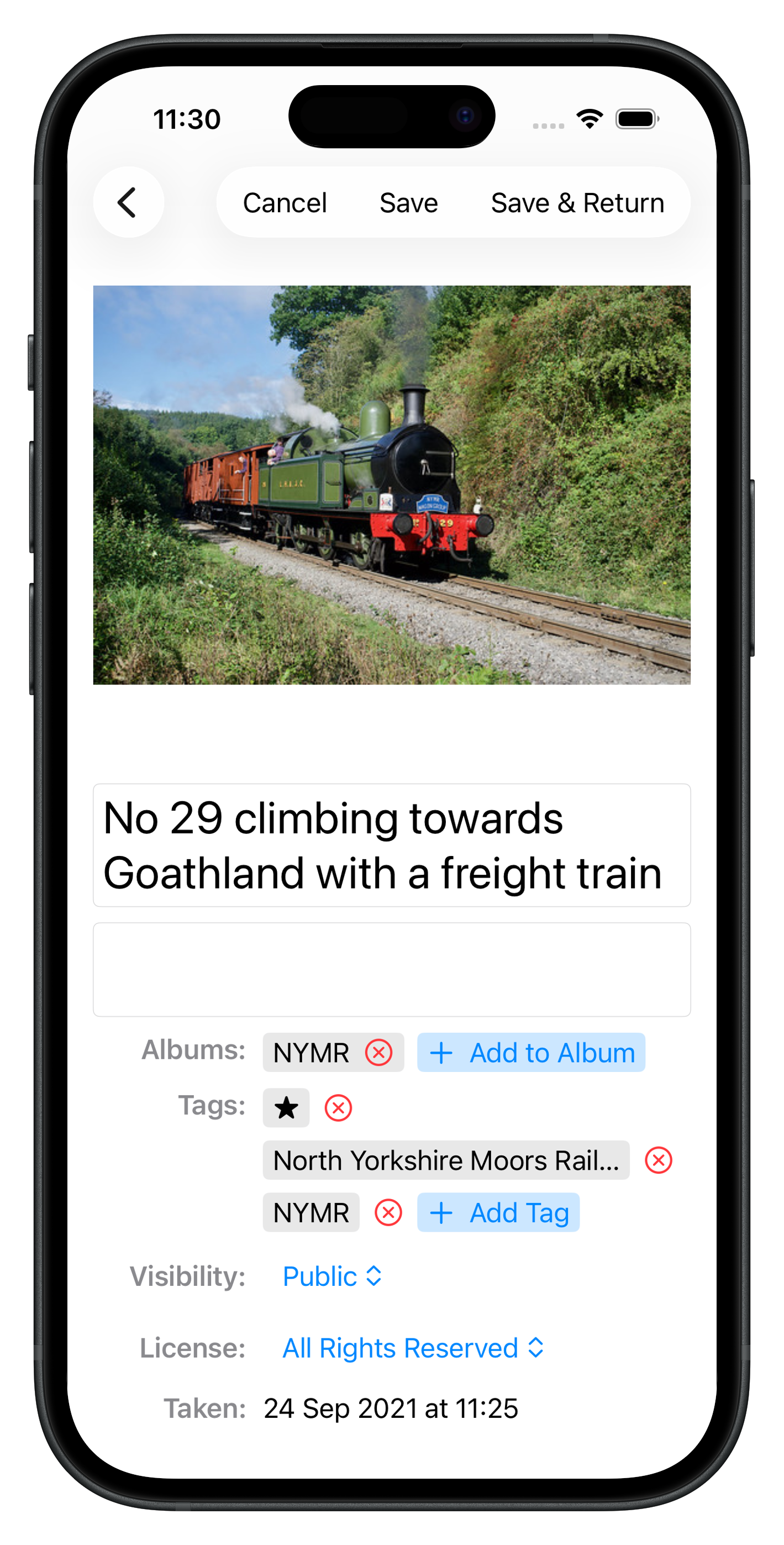 Flicorian photo editing interface